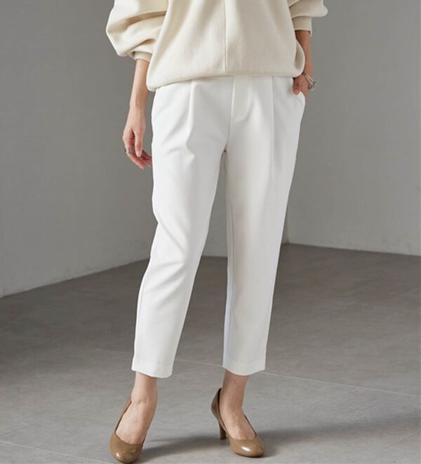 RANAN（ラナン）の「美脚シルエットクロップドパンツ（フルレングスパンツ）」｜詳細画像
