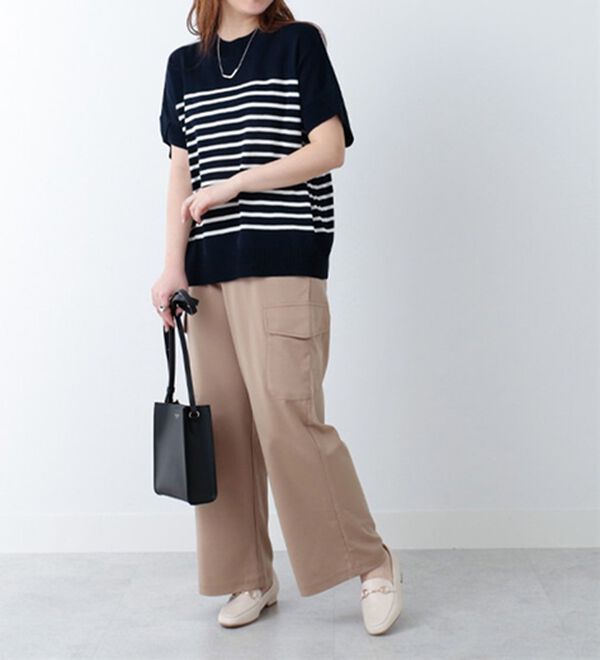 BELLUNA（ベルーナ）の「チューリップ袖デザインニットプルオーバー（ニット・セーター）」｜詳細画像