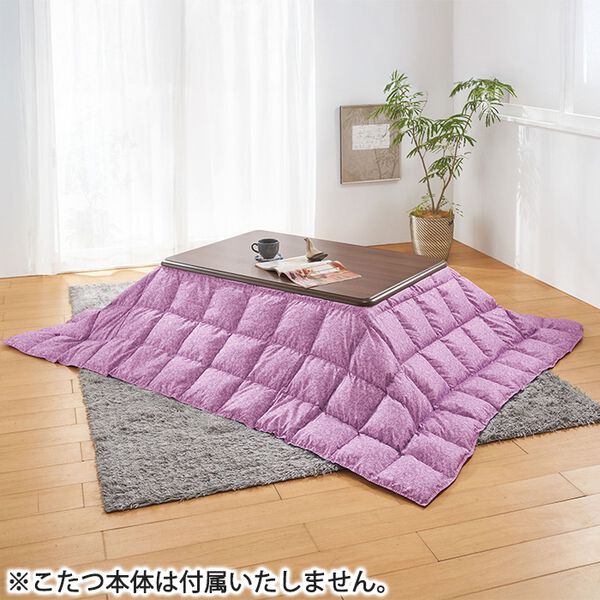 「コンパクトに収納できるあったか羽毛こたつ掛布団（こたつ布団）」｜詳細画像