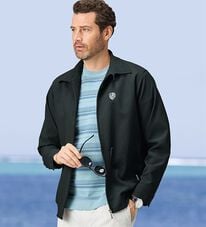 「＜ダンロップ・リファインド＞接触冷感サッカーブルゾン（メンズブルゾン）」