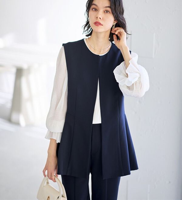 入卒式/セレモニー】ペプラムベストセットアップスーツ - ベルーナ【公式】