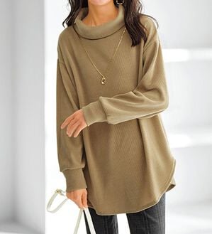 BELLUNA（ベルーナ）の「コーデュロイ見えチュニック（チュニック）」｜詳細画像