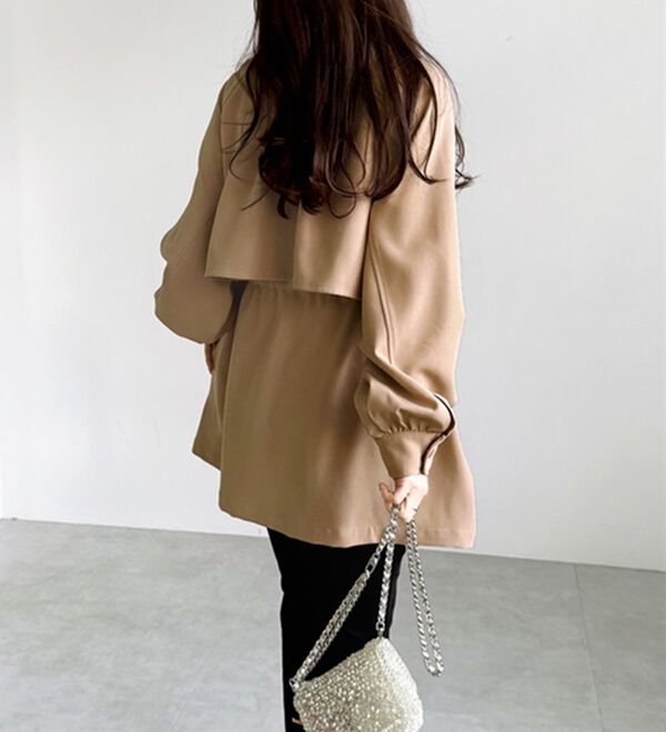 GeeRA（ジーラ）の「ケープデザインミドル丈マンパー（ブルゾン）」｜詳細画像