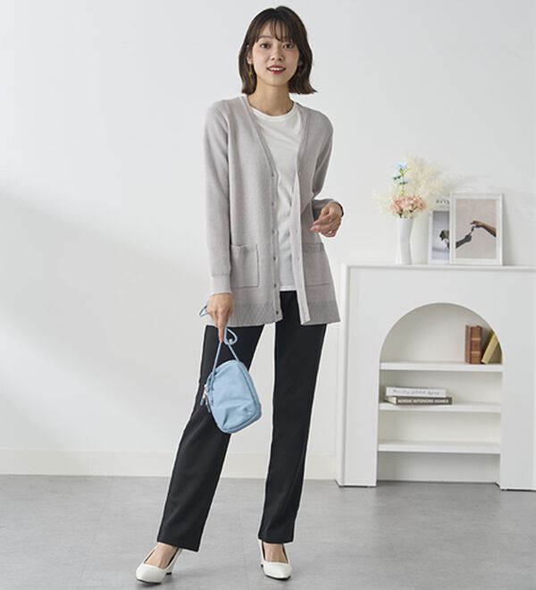 BELLUNA（ベルーナ）の「【裏起毛有無】ジャストフィットらくらくパンツ（フルレングスパンツ）」｜詳細画像