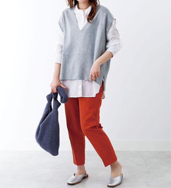 BELLUNA（ベルーナ）の「ニットベスト使いチュニックアンサンブル（アンサンブル）」｜詳細画像