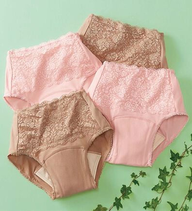 「【４枚組】深ばきたっぷり安心なショーツ（安心ショーツ）」