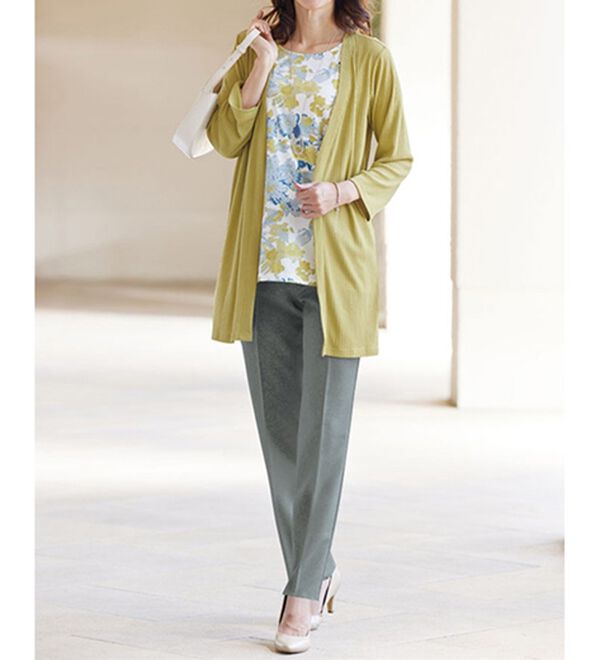 BELLUNA（ベルーナ）の「日本製裾ファスナーパンツ（フルレングスパンツ）」｜詳細画像