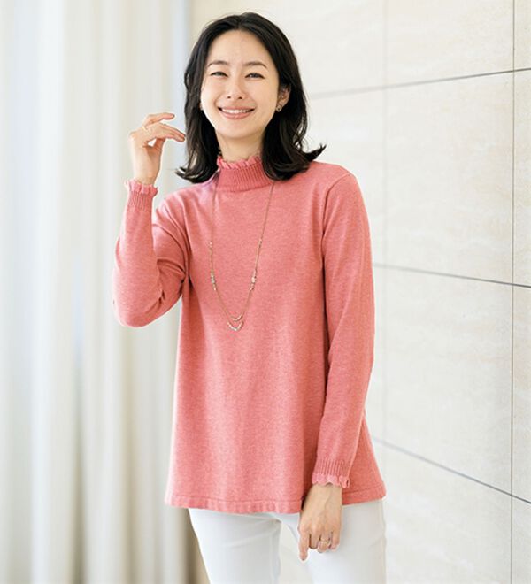 ルフラン（ルフラン）の「顔まわりで彩る＊デザイン衿ニット（ニット・セーター）」｜詳細画像