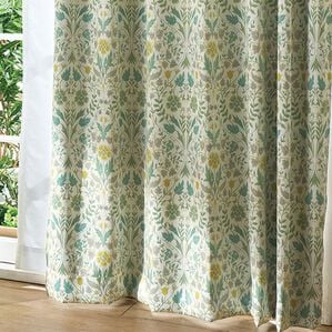 「簡単！素敵にコーディネート機能レース付『プリム』（ドレープカーテン）」｜グリーン