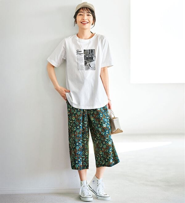 BELLUNA（ベルーナ）の「ひんやり！レーヨン素材楽ステテコ（ワイドパンツ・ガウチョ）」｜詳細画像