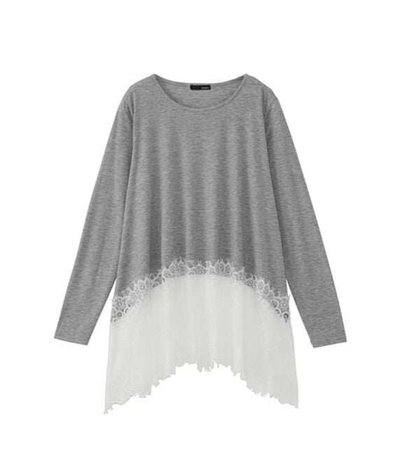 RANAN（ラナン）の「イレヘムレースドッキングロンＴＥＥ（カットソー）」｜詳細画像