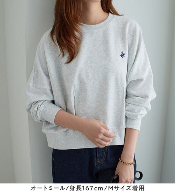 Viola e Viola（ヴィオラ エ ヴィオラ）の「【ビバリーヒルズポロクラブ】コクーンシルエットスウェット（カットソー）」｜詳細画像