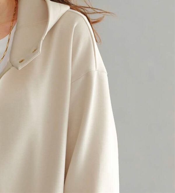 BELLUNA（ベルーナ）の「衿デザインロング丈パーカー（パーカー）」｜詳細画像