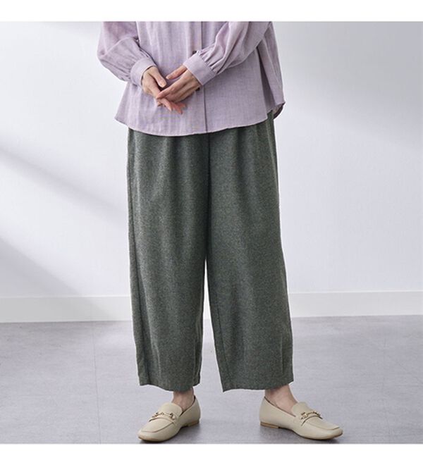 BELLUNA（ベルーナ）の「綿１００％ゆったりパンツ（フルレングスパンツ）」｜詳細画像