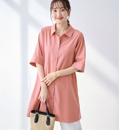 alotta（アロッタ）の「シャツチュニックワンピース（チュニックワンピース）」