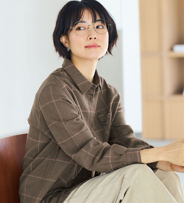 BELLUNA（ベルーナ）の「《ＨｕｇＲｅａｍコットン》ポケットシャツ（シャツ）」｜詳細画像