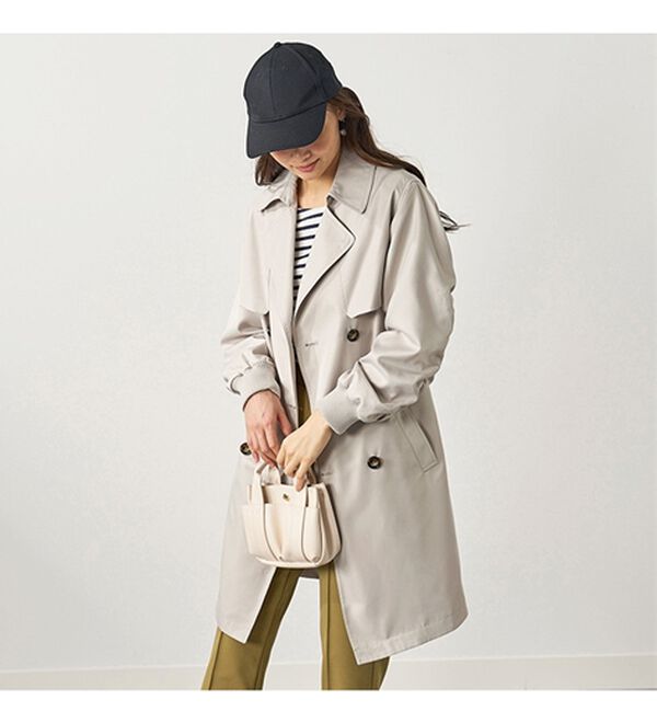 BELLUNA（ベルーナ）の「花粉対策！袖リブ使いトレンチコート（ロングコート）」｜詳細画像