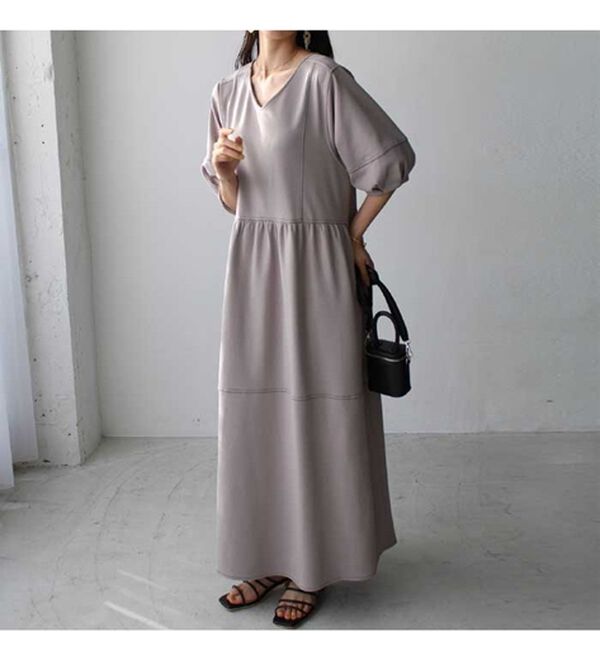 GeeRA（ジーラ）の「前後２ＷＡＹランタンスリーブワンピース（その他ワンピース）」｜詳細画像