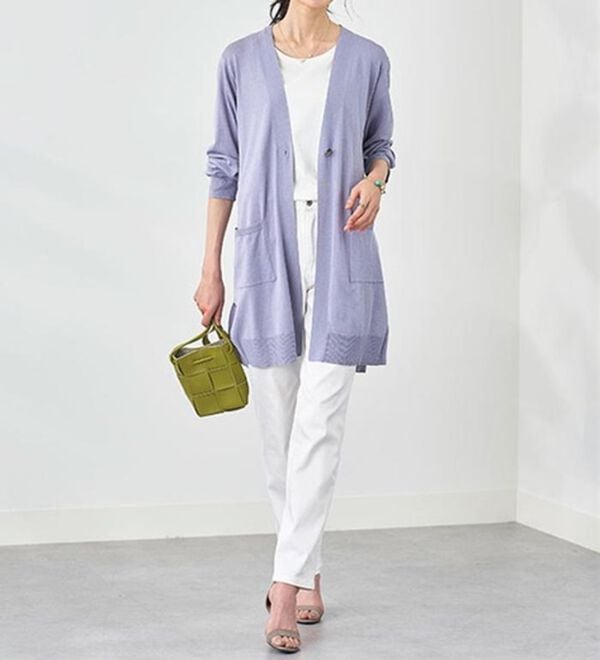 BELLUNA（ベルーナ）の「ヒンヤリ冷感！洗えるロング丈カーディガン（ニットカーディガン）」｜詳細画像