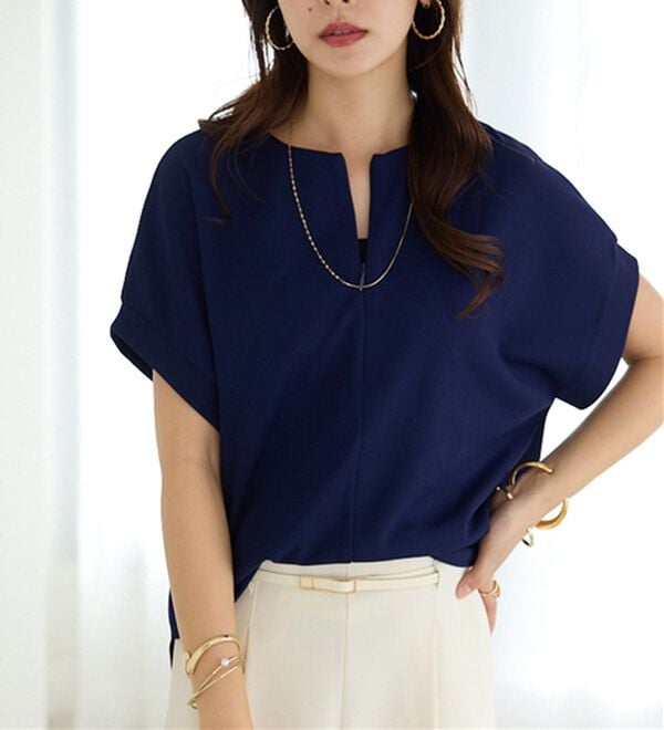 alotta（アロッタ）の「ジップ使いドルマンブラウス（ブラウス）」｜詳細画像