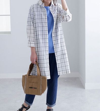 BELLUNA（ベルーナ）の「＜ｓｏｒａｆｕｋｕ＞柔らか綿100％シャツワンピース（シャツワンピース）」