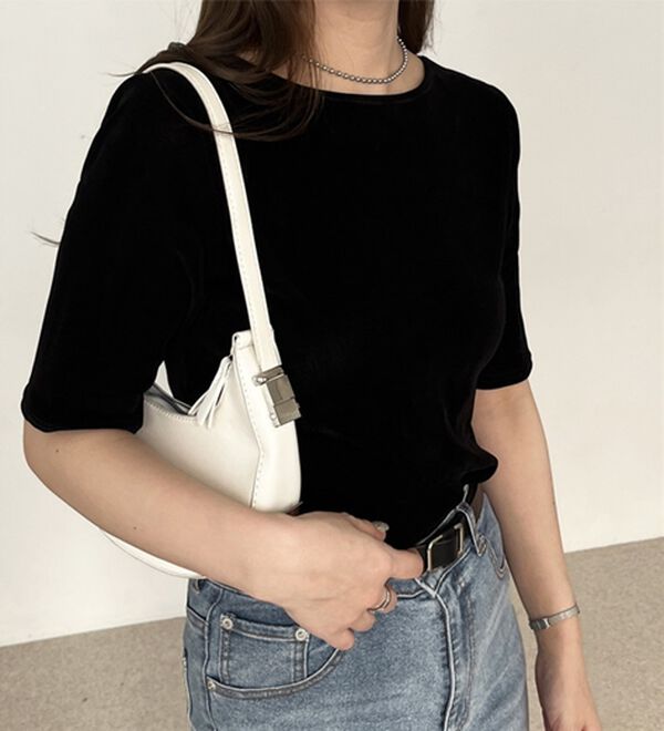 GeeRA（ジーラ）の「ベロアバックオープンカットソー（カットソー）」｜詳細画像