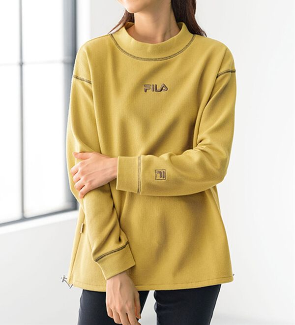 BELLUNA（ベルーナ）の「＜ＦＩＬＡ＞裏起毛ワッフルプルオーバー（カットソー）」｜詳細画像