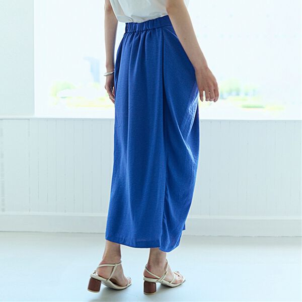 RANAN（ラナン）の「麻調素材ポケットデザインスカート（ロングスカート）」｜詳細画像