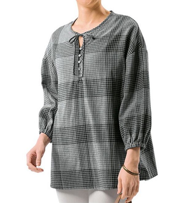 ルフラン（ルフラン）の「【３色組】大人リボンのダブルガーゼブラウス（ブラウス）」｜詳細画像