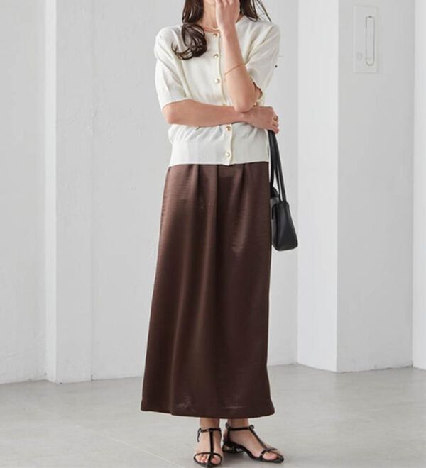 シャイニーサテンナロースカート - ベルーナ【公式】