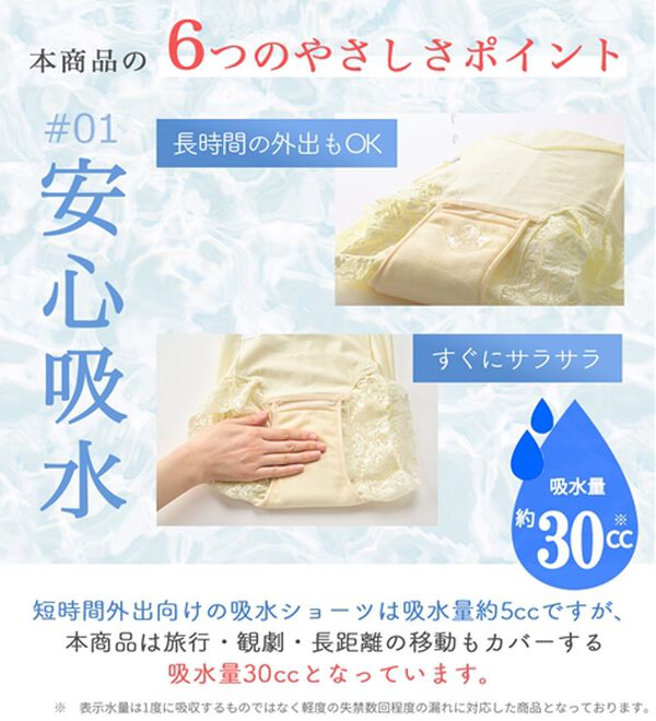 LAVIENNE（ラヴィエンヌ）の「【５色組】新・旅のお供にこれ１枚！お腹すっきり安心ショーツ（安心ショーツ）」｜詳細画像