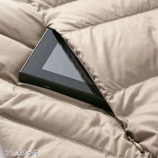 BELLUNA（ベルーナ）の「洗える！軽量ダウンロングベスト（ポーチ付）（ベスト）」｜詳細画像