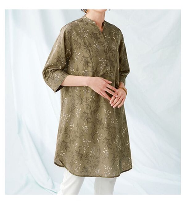 BELLUNA（ベルーナ）の「コットンリネンプリントチュニック（チュニック）」｜詳細画像