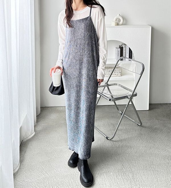 GeeRA（ジーラ）の「ベロアプリーツキャミワンピース（その他ワンピース）」｜詳細画像