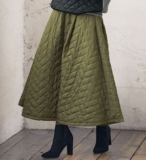 BELLUNA（ベルーナ）の「中わたキルトボリュームスカート（ロングスカート）」｜詳細画像
