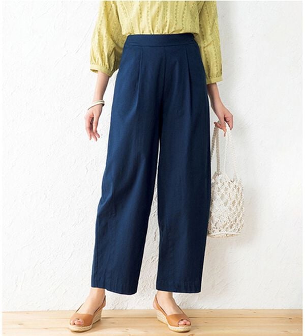 ルフラン（ルフラン）の「【３本組】裾すっきりゆったりワイドパンツ（ワイドパンツ・ガウチョ）」｜詳細画像