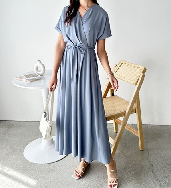 GeeRA（ジーラ）の「カシュクールフレアーワンピース（その他ワンピース）」｜詳細画像