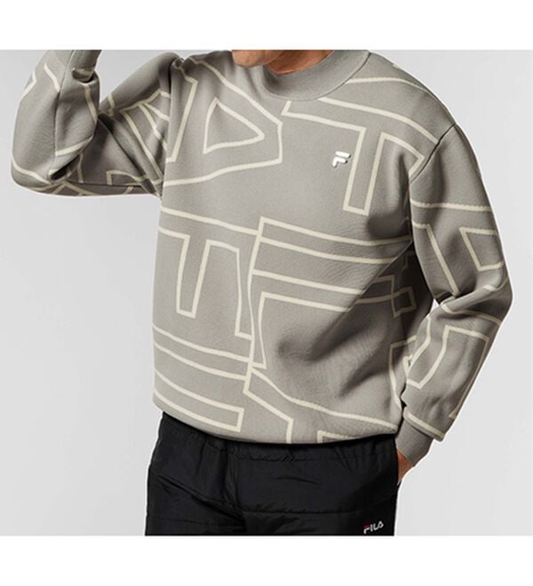 「＜フィラ＞軽量ストレッチデザインセーター（メンズニット・セーター）」｜詳細画像