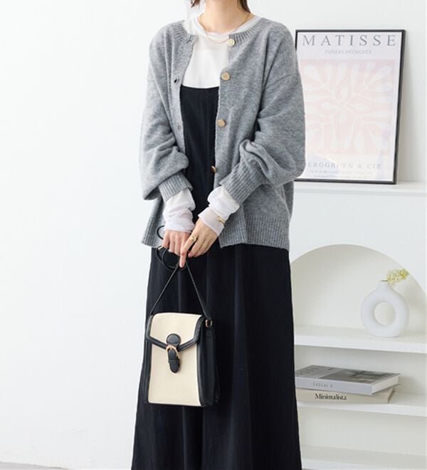 Viola e Viola（ヴィオラ エ ヴィオラ）の「程よい透け感大人シアー素材切替トップス（カットソー）」｜詳細画像