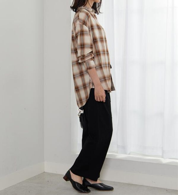 BELLUNA（ベルーナ）の「着心地楽々！綿１００％イージーパンツ（ワイドパンツ・ガウチョ）」｜詳細画像