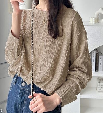 GeeRA（ジーラ）の「シャギージャカードボートネックカットソー（カットソー）」