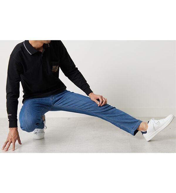 「＜コムルヴァン・オム＞涼感翡翠（ひすい）ジーンズ（メンズデニムパンツ）」｜詳細画像