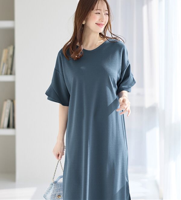 4つの機能付】フリル袖Tシャツワンピース - ベルーナ【公式】 