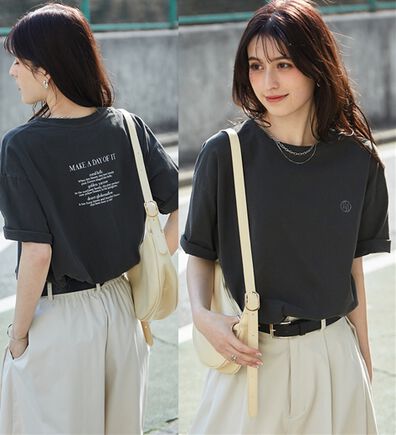 RANAN（ラナン）の「ヴィンテージライクロゴＴシャツ（カットソー）」