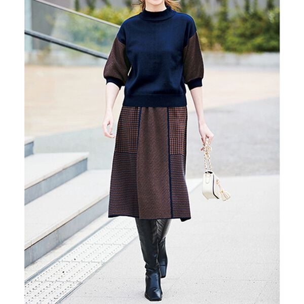 RANAN（ラナン）の「編柄切替ニットセットアップ（ニット・セーター）」｜詳細画像