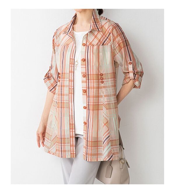 ルフラン（ルフラン）の「綿シルク入りブラウスジャケット（シャツ）」｜詳細画像