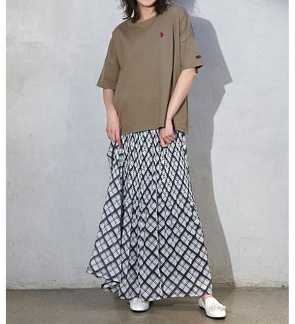 RANAN（ラナン）の「綿１００％ワンポイントTシャツ＜Ｕ.Ｓ.　ＰＯＬＯ ＡＳＳＮ.＞（Tシャツ）」｜詳細画像