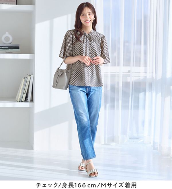 alotta（アロッタ）の「大人上品スカーフタイブラウス（ブラウス）」｜詳細画像