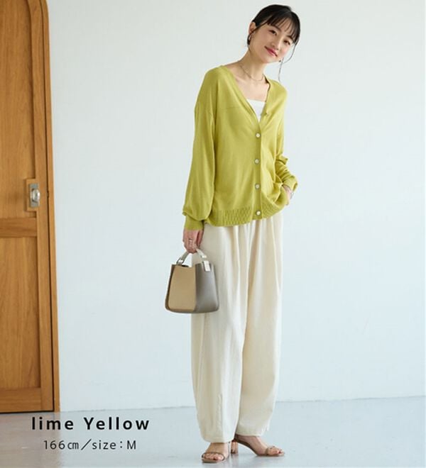 BELLUNA（ベルーナ）の「【快適Ｌａｂ．】シャリ冷！洗える多機能ニットカーディガン（ニットカーディガン）」｜詳細画像