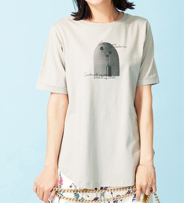 BELLUNA（ベルーナ）の「ヒンヤリ！着映えプリントプルオーバー（カットソー）」｜詳細画像